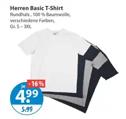 V Markt Herren basic t-shirt Angebot