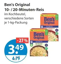 V Markt Ben's original 10- / 20-minuten-reis Angebot