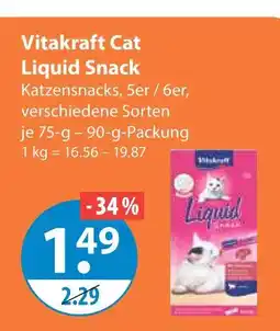 V Markt Vitakraft cat liquid snack Angebot