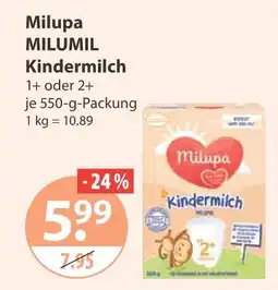 V Markt Milupa milumil kindermilch 1+ oder 2+ Angebot