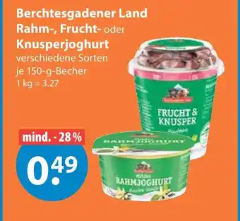 V Markt Berchtesgadener land rahmjoghurt Angebot