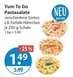 V Markt Yum to go pastasalate farfalle hähnchen Angebot