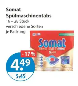 V Markt Somat spülmaschinentabs Angebot