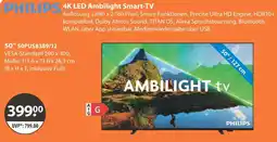 V Markt Philips 4k led ambilight smart-tv Angebot