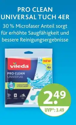 V Markt Vileda pro clean universal tuch 4er Angebot