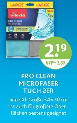 V Markt Vileda pro clean microfaser tuch 2er Angebot