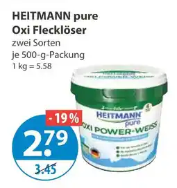 V Markt Heitmann pure oxi flecklöser Angebot