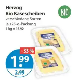 V Markt Herzog bio käsescheiben Angebot