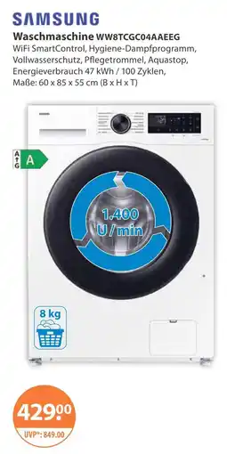 V Markt Samsung waschmaschine ww8tcgc04aaeeg Angebot