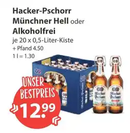 V Markt Hacker-pschorr münchner hell oder alkoholfrei Angebot