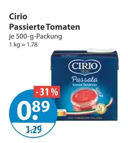 V Markt Cirio passierte tomaten Angebot