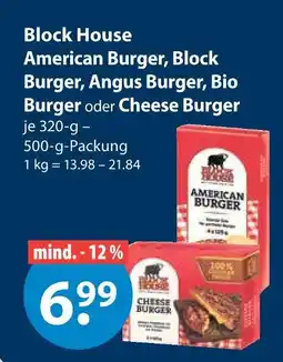 V Markt Block house american burger Angebot