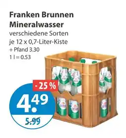 V Markt Franken brunnen mineralwasser Angebot