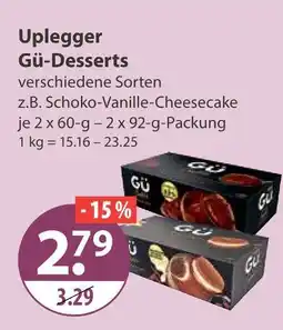V Markt Uplegger gü-desserts Angebot