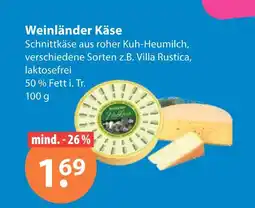 V Markt Weinländer käse Angebot