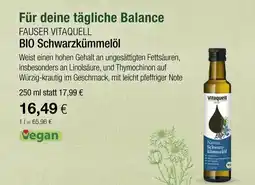 Vitalia Fauser vitaquell bio schwarzkümmelöl Angebot