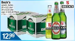 Getränke City Beck's bier Angebot