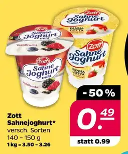 NETTO Zott sahnejoghurt mild waldfrucht Angebot