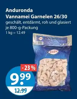 V Markt Anduronda vannamei garnelen 26/30 Angebot