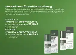 Vitalia Alsiroyal hyaluron x-effekt serum 02 Angebot