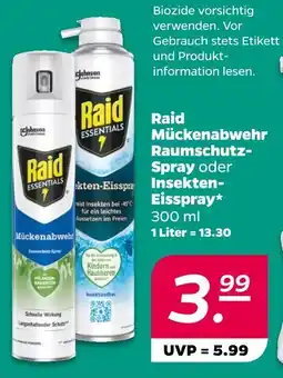NETTO Raid essentials mückenabwehr raumschutz-spray Angebot