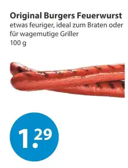 V Markt Original burgers feuerwurst Angebot