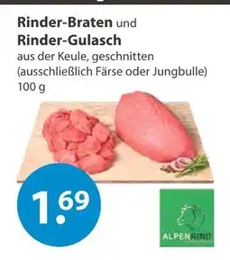 V Markt Alpenrind rinder-braten und rinder-gulasch Angebot