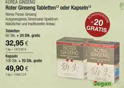 Vitalia Roter ginseng tabletten Angebot