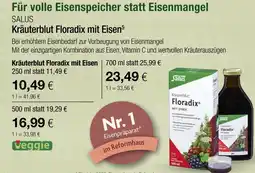 Vitalia Salus kräuterblut floradix mit eisen Angebot