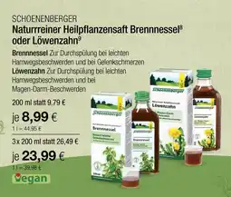 Vitalia Schoenenberger naturreiner heilpflanzensaft brennnessel Angebot