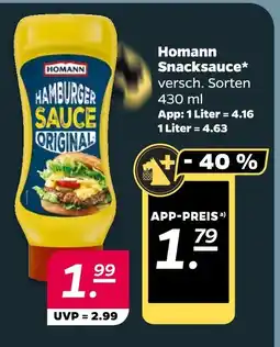 NETTO Homann snackssauce Angebot