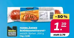 NETTO Netto eigenmarke farmländer schinkenmettwurst Angebot