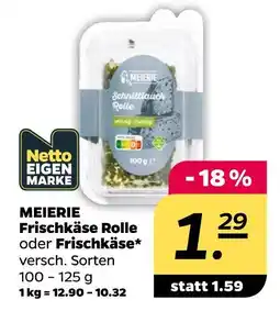 NETTO Meierei frischkäse rolle Angebot