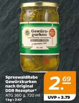 NETTO Spreewaldrabe gewürzgurken nach original ddr rezeptur Angebot