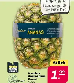 NETTO Premieur ananas ohne krone Angebot
