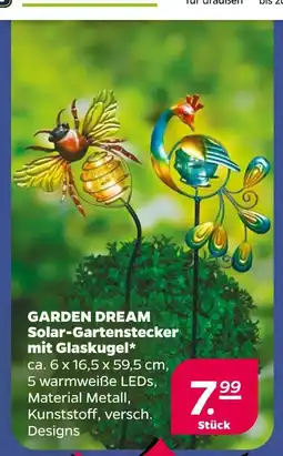 NETTO Solar-gartenstecker mit glaskugel Angebot