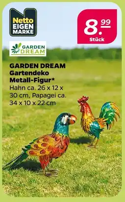 NETTO Garden dream gartendeko metall-figur hahn Angebot