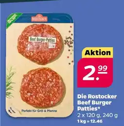 NETTO Rostocker beef burger patties Angebot