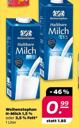 NETTO Weihenstephan h-milch Angebot