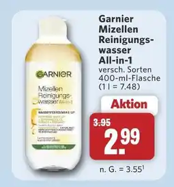 Combi Garnier mizellen reinigungswasser all-in-1 Angebot
