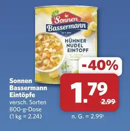 Combi Sonnen bassermann eintöpfe Angebot