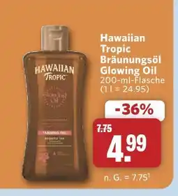 Combi Hawaiian tropic bräunungsöl glowing oil Angebot