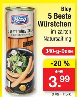 Zimmermann Bley 5 beste würstchen Angebot
