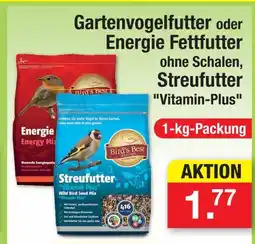 Zimmermann Bird's best gartenvogelfutter oder energie fettfutter ohne schalen, streufutter vitamin-plus Angebot