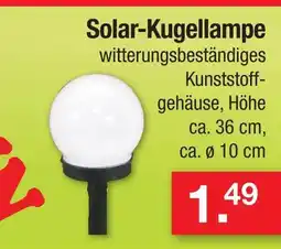 Zimmermann Solar-kugellampe Angebot