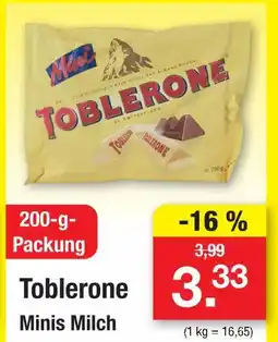 Zimmermann Toblerone minis milch Angebot