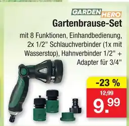 Zimmermann Garden hero gartenbrause-set Angebot