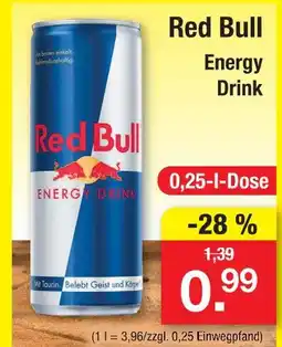 Zimmermann Red bull energy drink Angebot