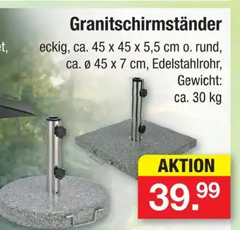 Zimmermann Granitschirmständer Angebot