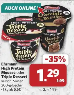 Combi Ehrmann high protein mousse Angebot